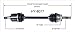 SurTrack HY-8077 CV Axle Shaft