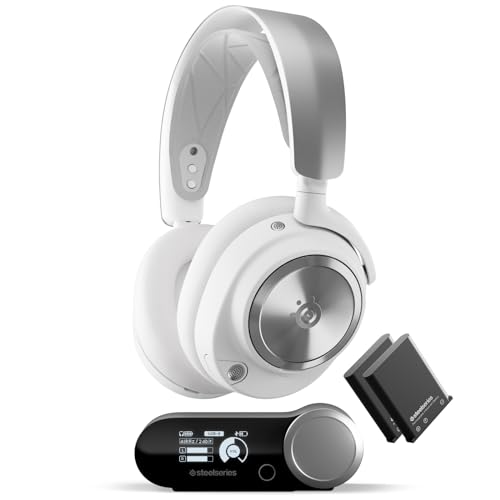 SteelSeries Arctis Nova Pro Wireless - Multi-System Gaming Headset (PC, PS5, Switch + Bluetooth) - Hi-Fi-Treiber - Infinity Power System mit 2 Akkus - Active Noise Cancellation - ClearCast Gen2 Mikro