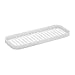 mDesign Durable Silicone Kitchen Sink Storage Organizer Tray - Holder for Sponges, Soap, Scrubbers - Ribbed Base, Quick Drying, Waterproof, Non-Slip - Linelle Collection - Clear