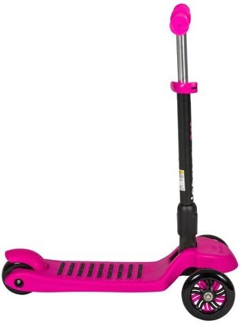 isporter xl led pink & black scooter
