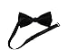 Hello Tie Men's Pre-Tied Double Color Cotton Bowtie Luxury Bow Ties with Silver Edge-White