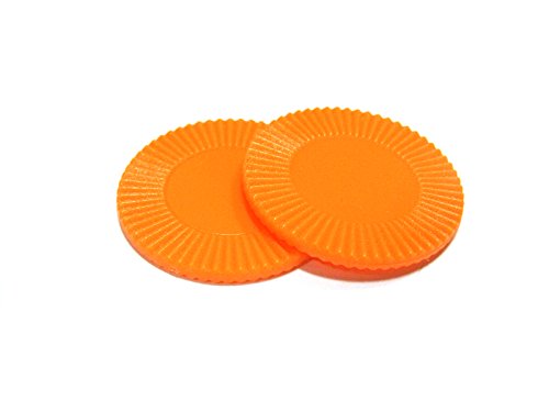 Koplow Games Set of 50 7/8" Easy Stacking Plastic Mini Playing Poker Chips - Orange
