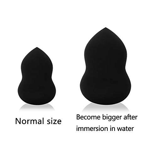 EDA LUXURY BEAUTY BLACK LUXE BEAUTY SPONGE Super Soft Makeup Blender Contour Sponge Gourd Shape Foundation Concealer Liquid Cream Powder 100% Vegan Non Latex 2 EDA LUXURY BEAUTY BLACK LUXE BEAUTY SPONGE Super Soft Makeup Blender Contour Sponge Gourd Shape Foundation Concealer Liquid Cream Powder 100% Vegan Non Latex