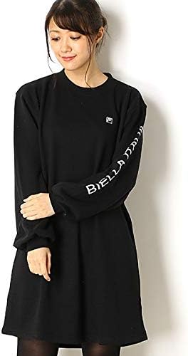 Amazon フィラ Fila スウェットワンピース ブラック M ワンピース チュニック 通販
