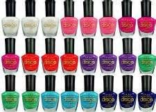 8 NEW Disco Brites BLACK LIGHT Glows UV Fingernail POLISH 8 Colors Lacquer L.A. Girl FULL SIZE BOTTLE .47 FL OZ./14ML