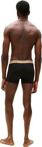 Calzoncillos bóxer Pack de 3 Hombre Trunks de algodón elástico, Negro (Blk/Citrnela/Woodridge), M
