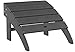 POLYWOOD SBO22GY South Beach Adirondack Ottoman, Slate Grey