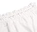 FARYSAYS Women's Ruffled Off Shoulder Bell Sleeve Shirt Stripless Blouse Tops (Large, White)