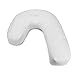 DHAMMA Pillow Side Sleeper Headrest Travel Soft Anti-snoring Cushion U-Shape PP Cotton White