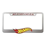 Pilot Automotive WL-HOT1 Hot Wheels Chromed ABS License Plate Frame Universal Fit