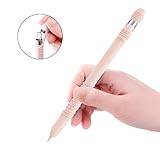 pzoz Case Compatible Apple Pencil 1st Case Elastic Protective Silicone Sleeve iPencil Grip Full Skin Cover Holder Pocket Pen Stick Pouch Accessories Kit Compatible for iPad Pro 9.7/10.5/12.9(Pink)