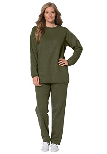 Pc Fleece Sweatsuit Dark Olive Green 