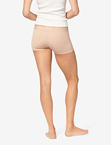 Tommy John Women's Second Skin Boyshort Panties - 3 Pack - Comfortable Boxer Brief Underwear for Women (Maple Sugar/Blush/Winetasting, Small) - Thumbnail 2