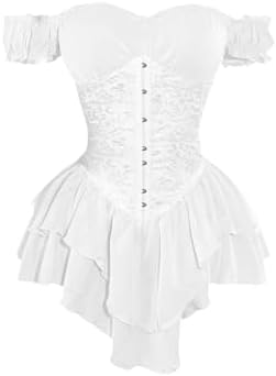 Amazon.com: Corset Dress top Skirt Set Bustier Corsets for Women