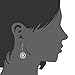 Lureme Champagne Round Cut Cz Crystal Halo Black Rhodium Leverback Dangle Earrings for Women 02002618-er