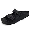 LM-Womens-Sandals-Adjustable-EVA-Flat-Sandals-Comfortable-Double-Buckle-Slides-Sandals