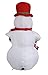 SEASONBLOW 4 Foot Inflatables Christmas Snowman with Hat, Hold Candy Stick Decorations Indoor Outdoor for Party Home Yard Lawn