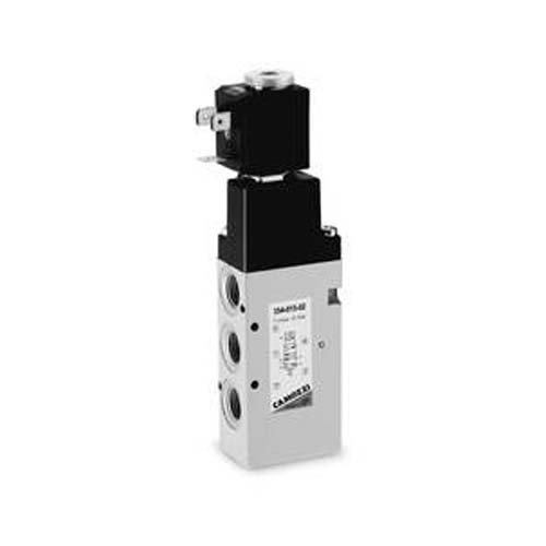 Camozzi 354-015-02 Electro pneumatic Valve, 5/2", 1/4", Solenoid Spring, White, 1.5" (main body), 0.25" (ports)