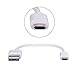 Micro USB Cable, Upow 4 Packs Reversible Cable (0.2m/7.9inch) Micro USB 2.0 Charging and Syncing Cable Cord for Samsung, HTC, LG, Sony, Nokia, Google Nexus, and More Android Devices (White)
