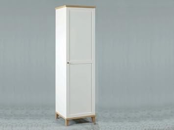 Lpd Boston White And Ash 1 Door Wardrobe Amazon Co Uk Kitchen Home