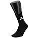 adidas Originals boys Kids-boy's/Girl's Trefoil Cushioned (6-pair) Crew Socks, Heather Grey/Black/White, Medium US