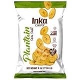 Inka Crops Inka Chips, Seasalt Plantain Chips, 4 Ounce (Pack of 12)