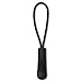 [10] Zipper Pulls - Strong Nylon Cord with Ergonomically Designed Rubber No Slip Textured Gripper Pull to Fit Any Zipper - High Quality Materials-Zipper Fixer-by NEO Tactical Gear (Black/Black)