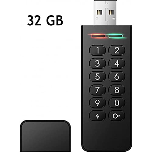 Encrypted USB Drive, INNÔPLUS Secure Flash Drive 256bit 32 GB, U Disk