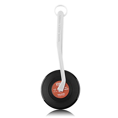 Windwinevine Professional Top Spin Fresh Slice Record Player Pizza Cutter Vinyl Record Design Pizza Wheel Cutter Kitchen Accessories