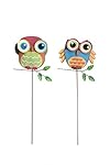 YK Decor 16" 2 Pieces Owl Yard Stake