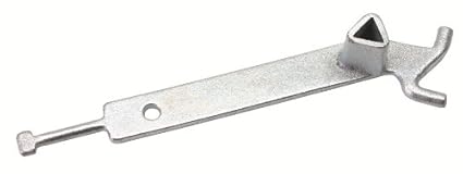 Steckpfahlschlüssel Pollerschlüssel aus Temperguss, speziell für Feuerwehr- und Notfall-Fahrzeuge.