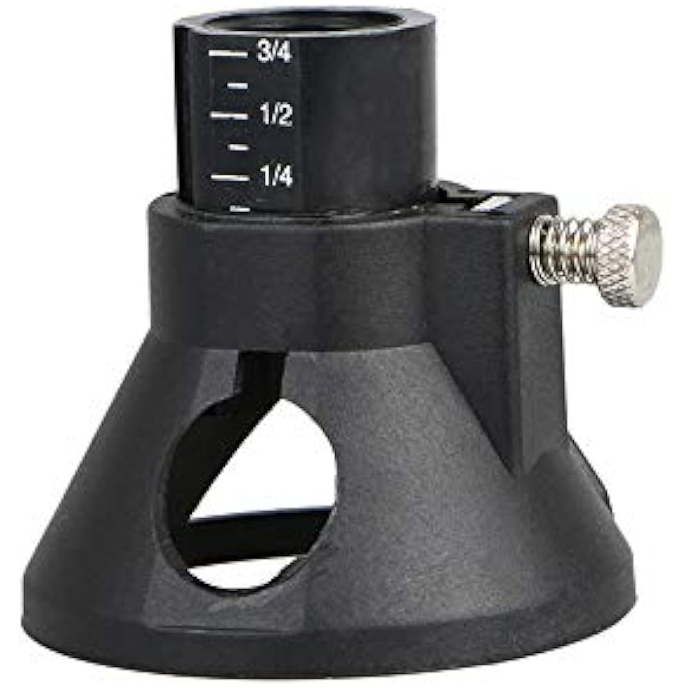 Dremel Router Attachment Kit Rotary Multi Tool Cutting Guide HSS Drill