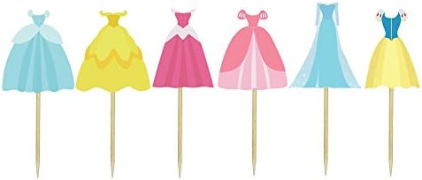 Princess Dress Cupcake Toppers