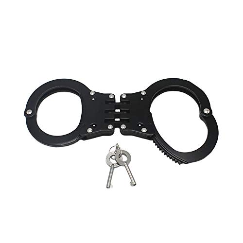 Double Lock Handcuffs, Adjustable Police Edition Handcuff for Security
