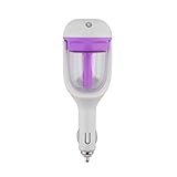 Car Humidifier, ICOCO Portable Auto Mini Humidifier, Air Diffuser/Humidifier/Purifier (Not to Add Essential Oils) (Purple)