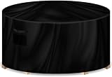 Futura Premium Round Garden Furniture Cover 128x71cm 600D PVC Lined