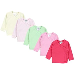 TupTam Baby Meisjes Overslag Top met Lange Mouwen 5-Pak