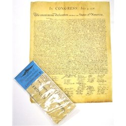 Declaration of Independence Replica of the Original Document 12 x 14.5"