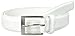 Status Men's Italian Leather Belt, White, 32