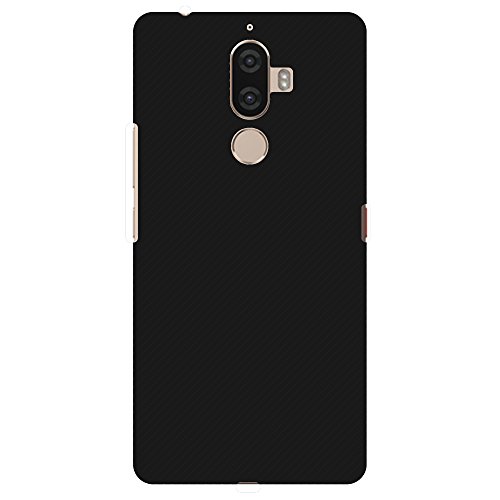 AMZER Slim Fit Handcrafted Designer Printed Hard Shell Case Back Cover for Lenovo K8 Note - Carbon Black With Texture