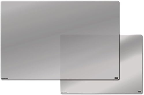 IMAGINE WORK SURFACE Huge + Extra Large Ultra-Thin 24" x 36" and 18" x 25" Non-Slip Desk Pads with FREE Expo Vis a Vis wet erase pen - Clear / Bundle