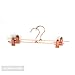 Koobay 10PS/LOT 14“ Shiny Metal Rose Copper Gold Clips Pants Hangers Trousers / Skirt Hang rack with Swivel Hook