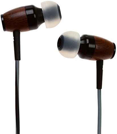 Symphonized DRM Premium Genuine Wood in-Ear Noise-isolating Headphones with Mic (Black/Gray)