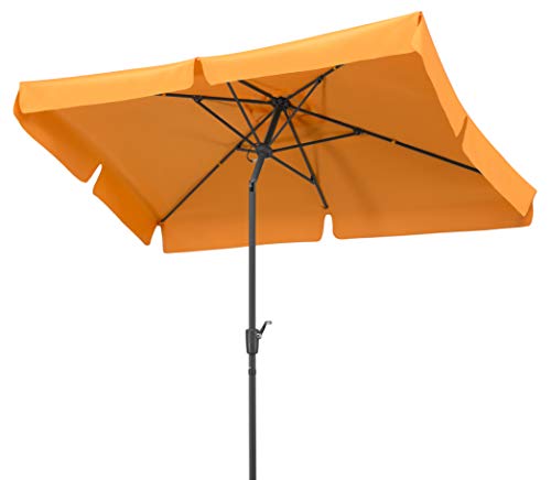Schneider Sonnenschirm New York, mandarine, 270x150 cm rechteckig, Gestell Aluminium/Stahl, Bespannung Polyester, 4.6 kg – Bild 3