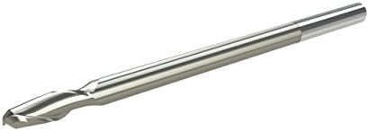 Micro 100 BLRM-020-2 30° Helix Reduced Neck Ball Nose End Mill, 2 Flute, Solid Carbide Tool, Metric Dimensions, 2 mm Cutter Diameter, 6 mm Shank Diameter, 57 mm Overall Length, 5 mm Flute Length, 1.5 mm Reduced Neck Diameter, 15 mm Reduced Neck Length