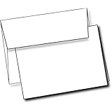 Heavyweight White Blank Cards With White Envelopes 5"x 7" Greeting Cards Blank Cards And Envelopes Printable Note Cards With
