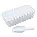 Amain Shop Ice Cube Trays with Lids,Ice Scoop,Ice Cube Bin,Makes 18 x 1.4 Large Ice Cubes,Easy Release,No-Spill,Odor Free White Ice Trays with Removable Cover