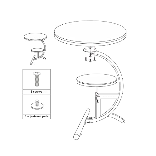 QLJJSD Luxury Marble End Table Decor & More Round Coffee Table with