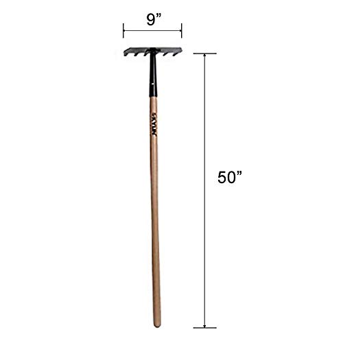KYLIN Firefighter Hand Tools 3 Pieces Include McLeod Rake Fire Axe Swatter Flapper with Ash Wood Handle