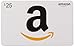 Amazon.com $25 Gift Card in a Kraft Paper Reveal with Jingle Bells